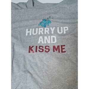 "Hurry Up & Kiss Me" Xhilaration Christmas XL Night Shirt PJ Pajama